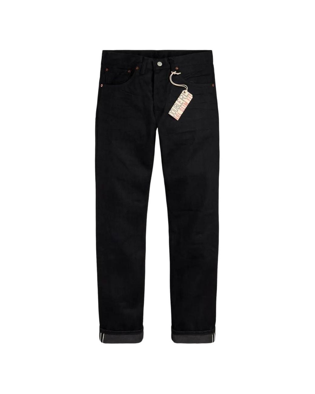 RRL Black Rrl Slim Fit Selvedge Jeans for men