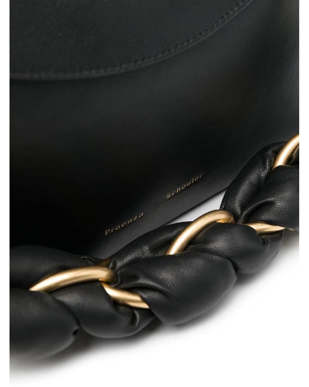 Proenza Schouler Black Twisted Chain Shoulder Bag