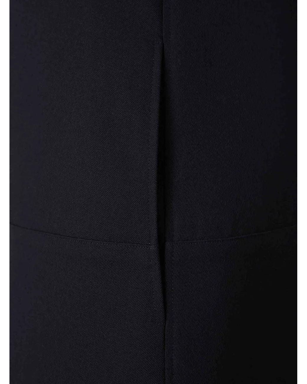 Jil Sander Black Button-Up Single-Breasted Coat