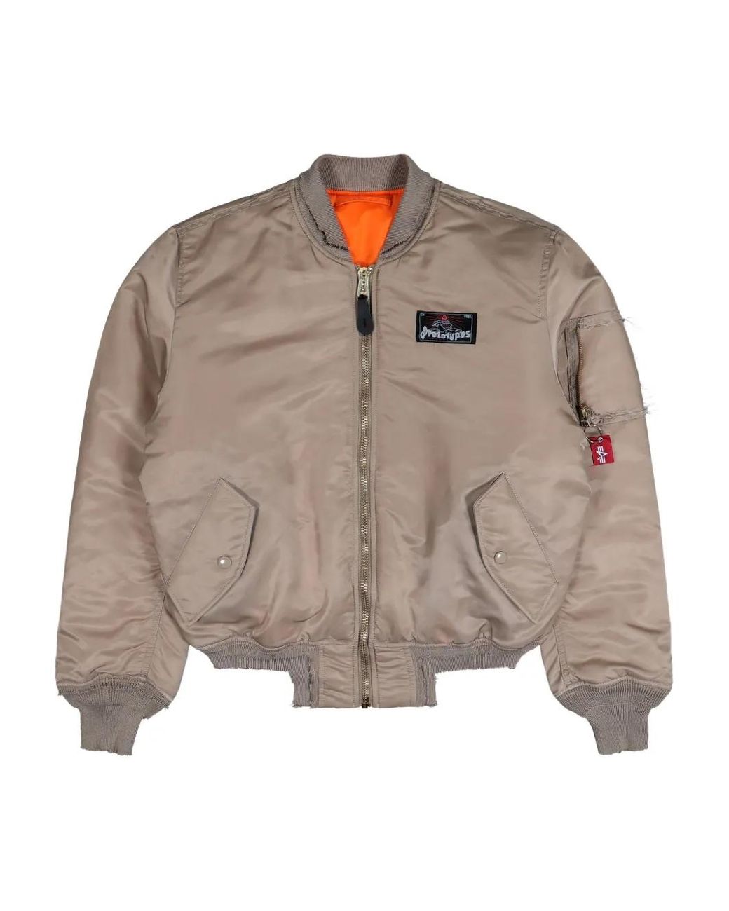 Bomber Effetto Spray di PROTOTYPES in Brown