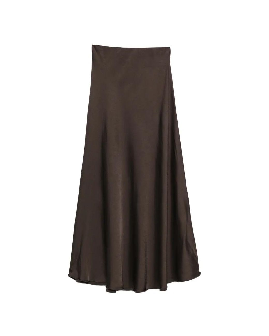 Daniele Fiesoli Brown Flared Maxi Skirt