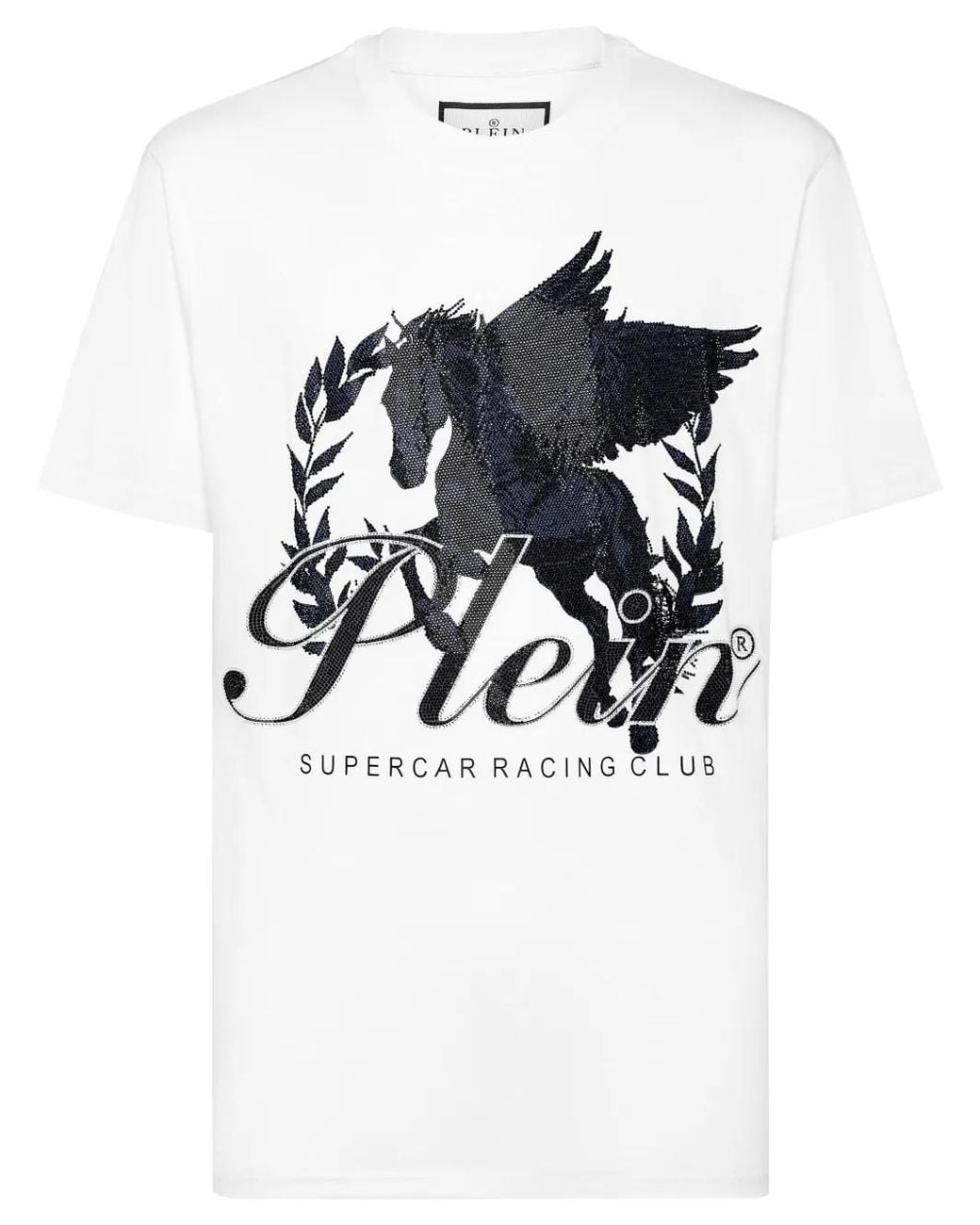 Philipp Plein White Racing Club T-Shirt for men