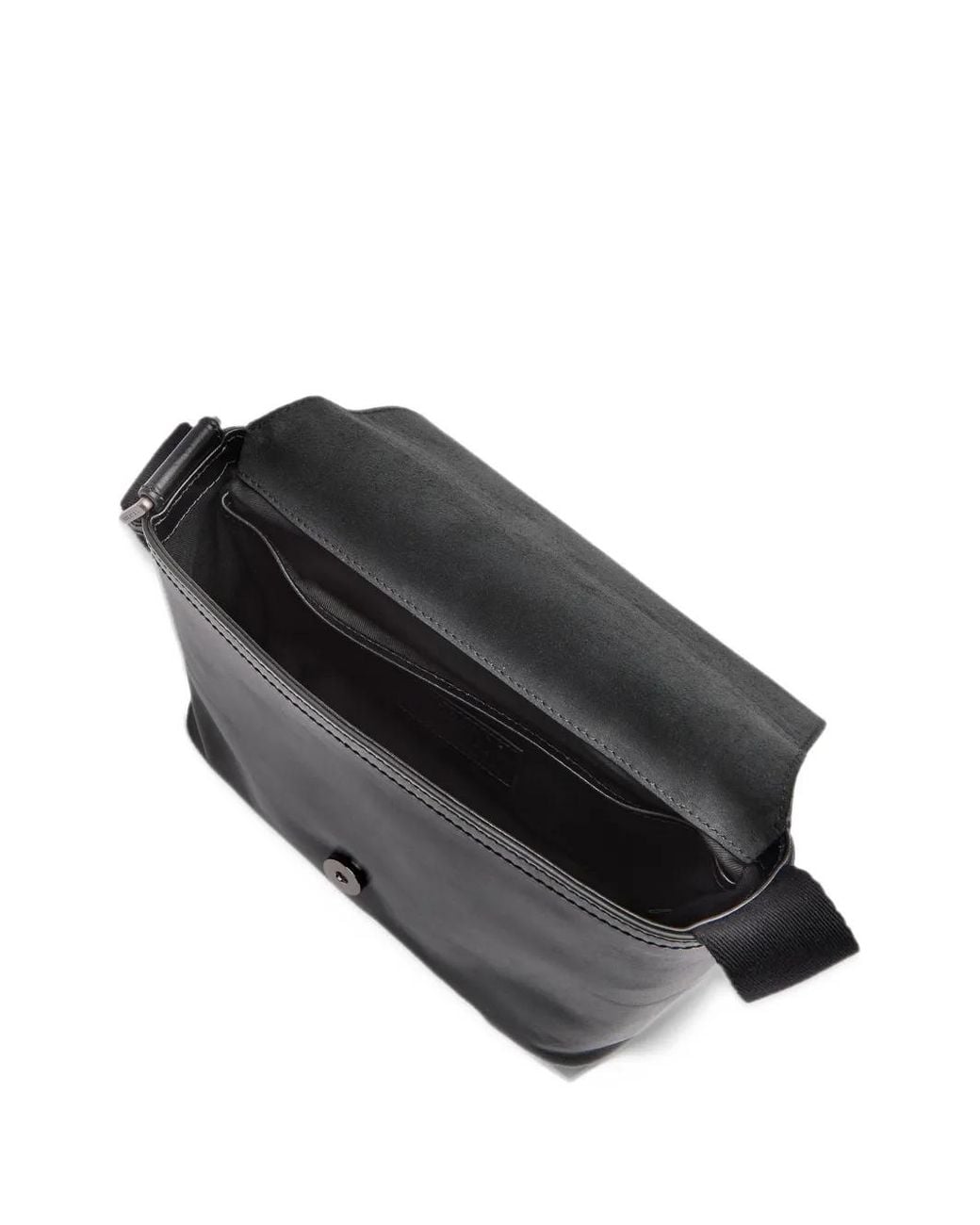 The Bridge Black Mattia Leather Briefcase for men