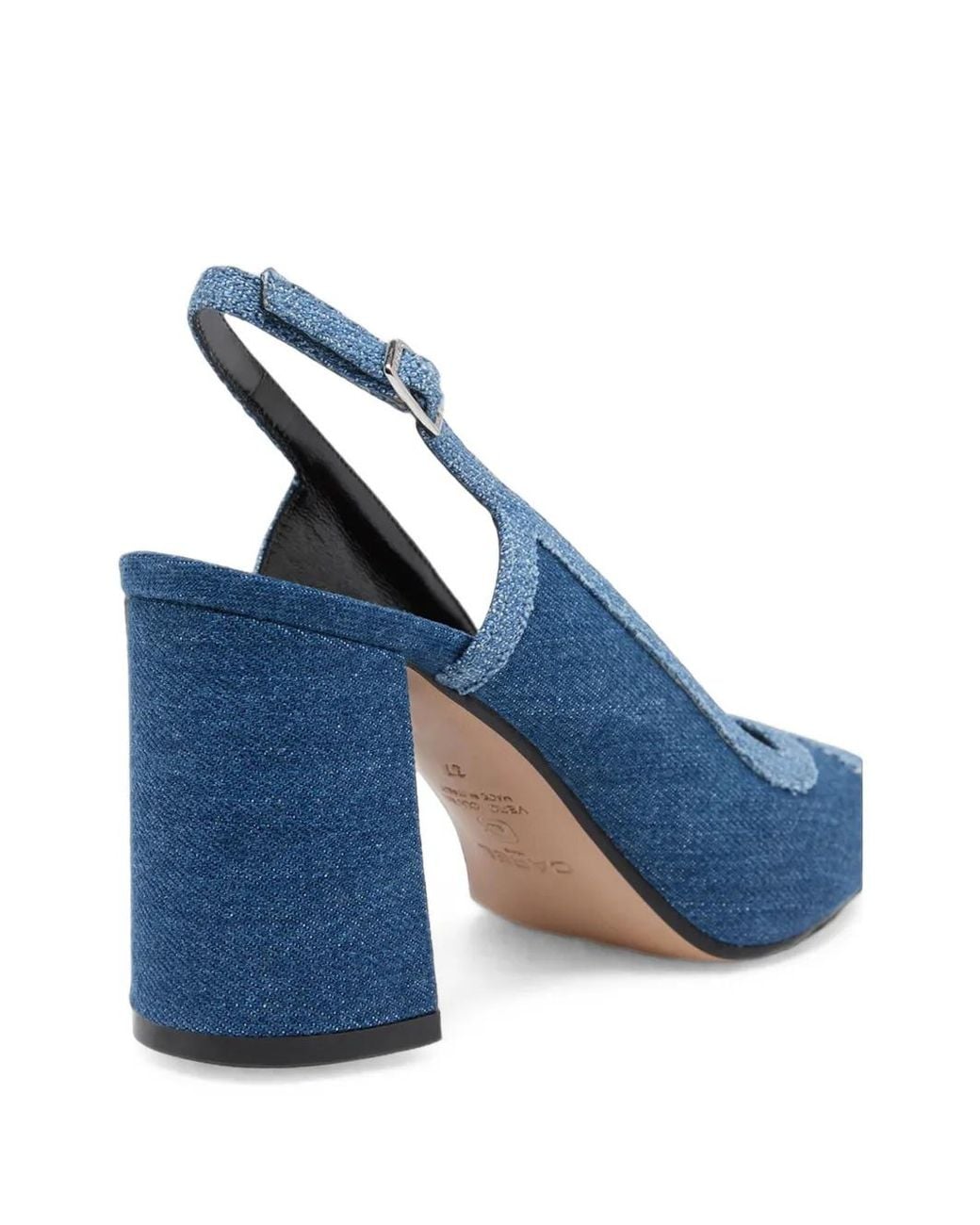 CAREL PARIS Blue Escarpins Alizee En Jean À Bride Arrière
