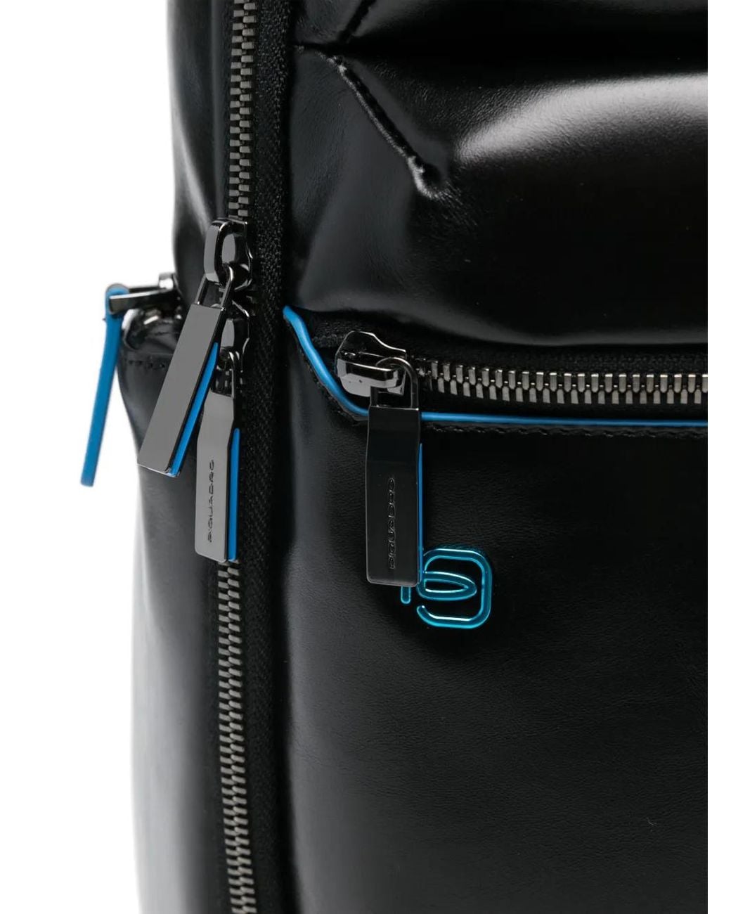 Piquadro Black Personalizable Backpack for men