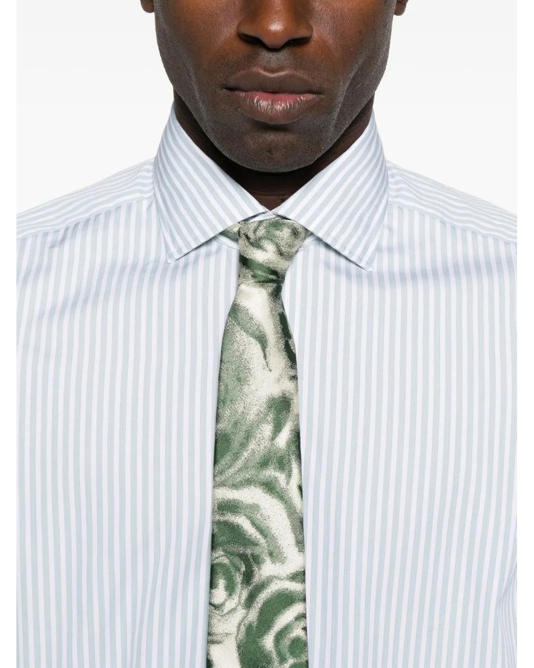 Alessandro Gherardi White Striped Shirt for men