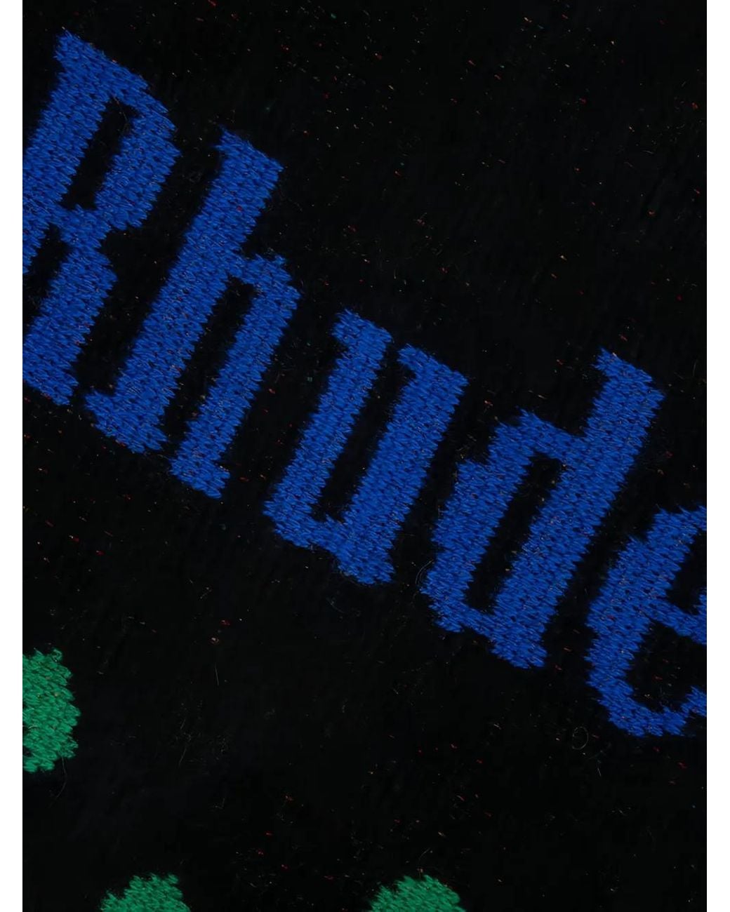 Rhude Black Paisley-Pattern Knitted Hoodie for men