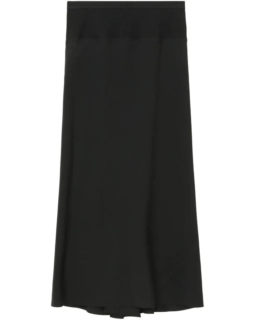 Rick Owens Black Flared-Hem Skirt