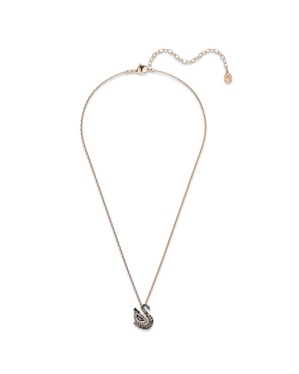 Swarovski White Collier Swan Serti De Cristaux