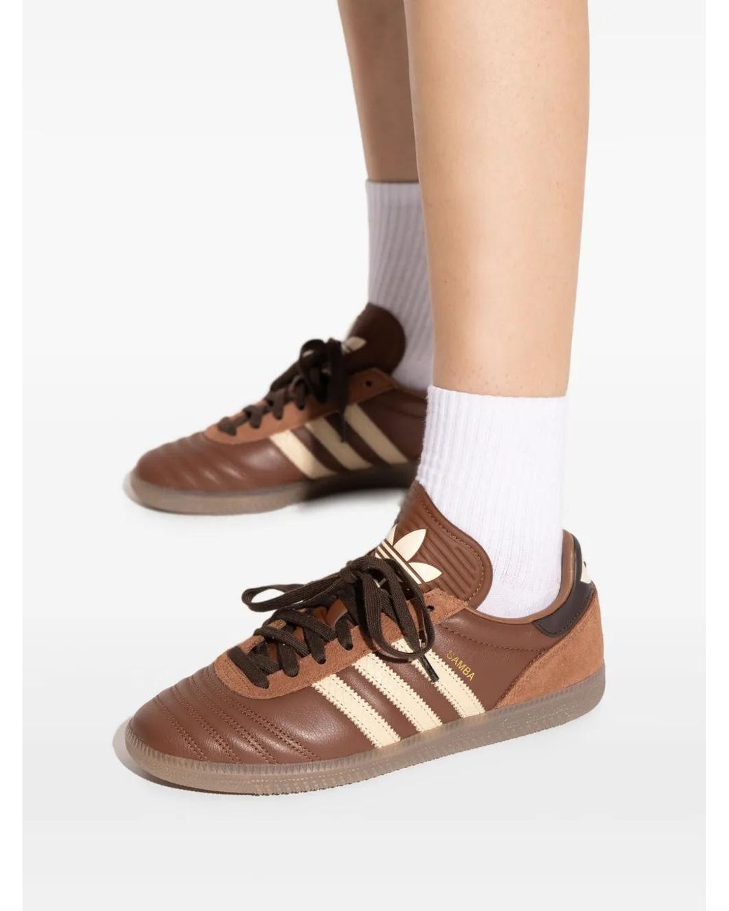 Adidas Brown "Samba Jp" Sports Shoes