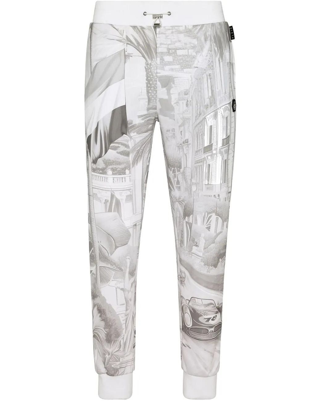 Philipp Plein Gray New Montecarlo Track Pants for men