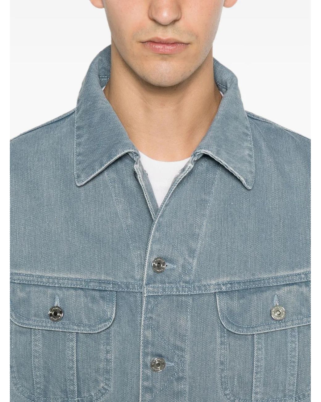 Givenchy Blue Veste En Jean Clair for men