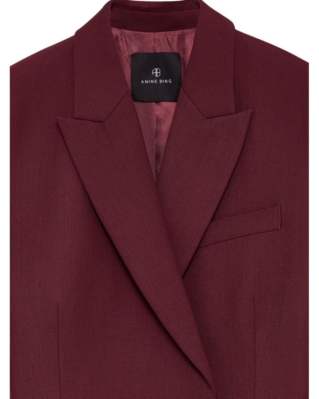 Anine Bing Purple Blazer Aretha