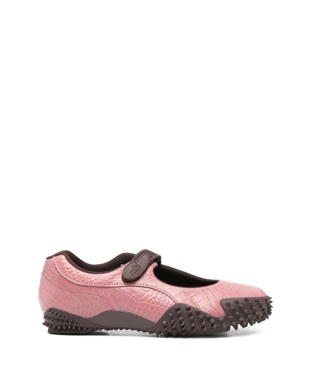 PUMA Pink Mostro Fey Croc-Effect Sneakerinas