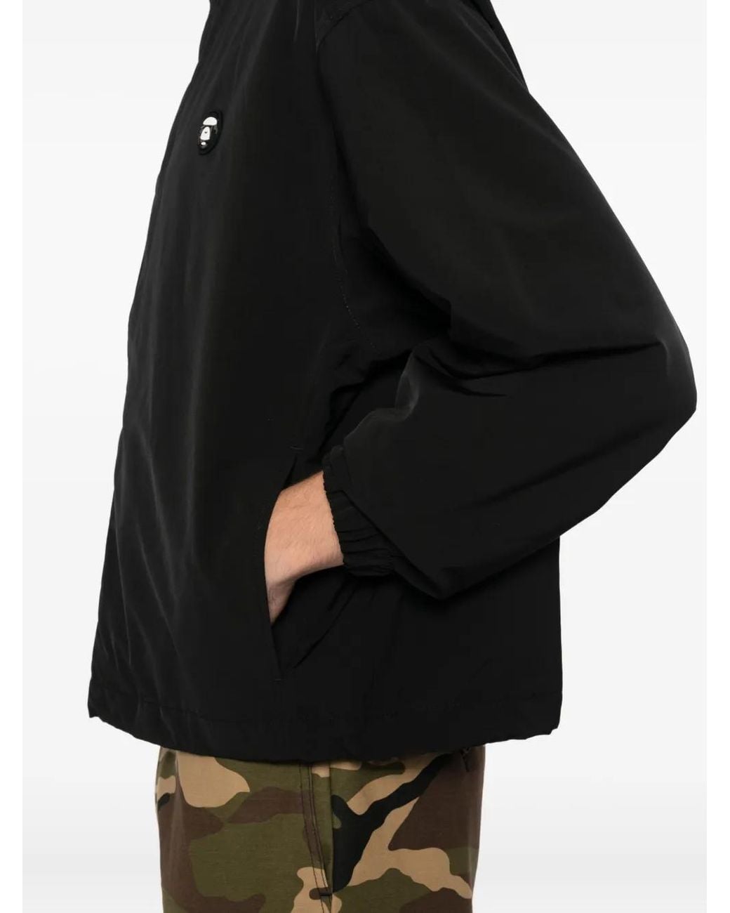 Aape By A Bathing Ape Black Moonface Jacket for men