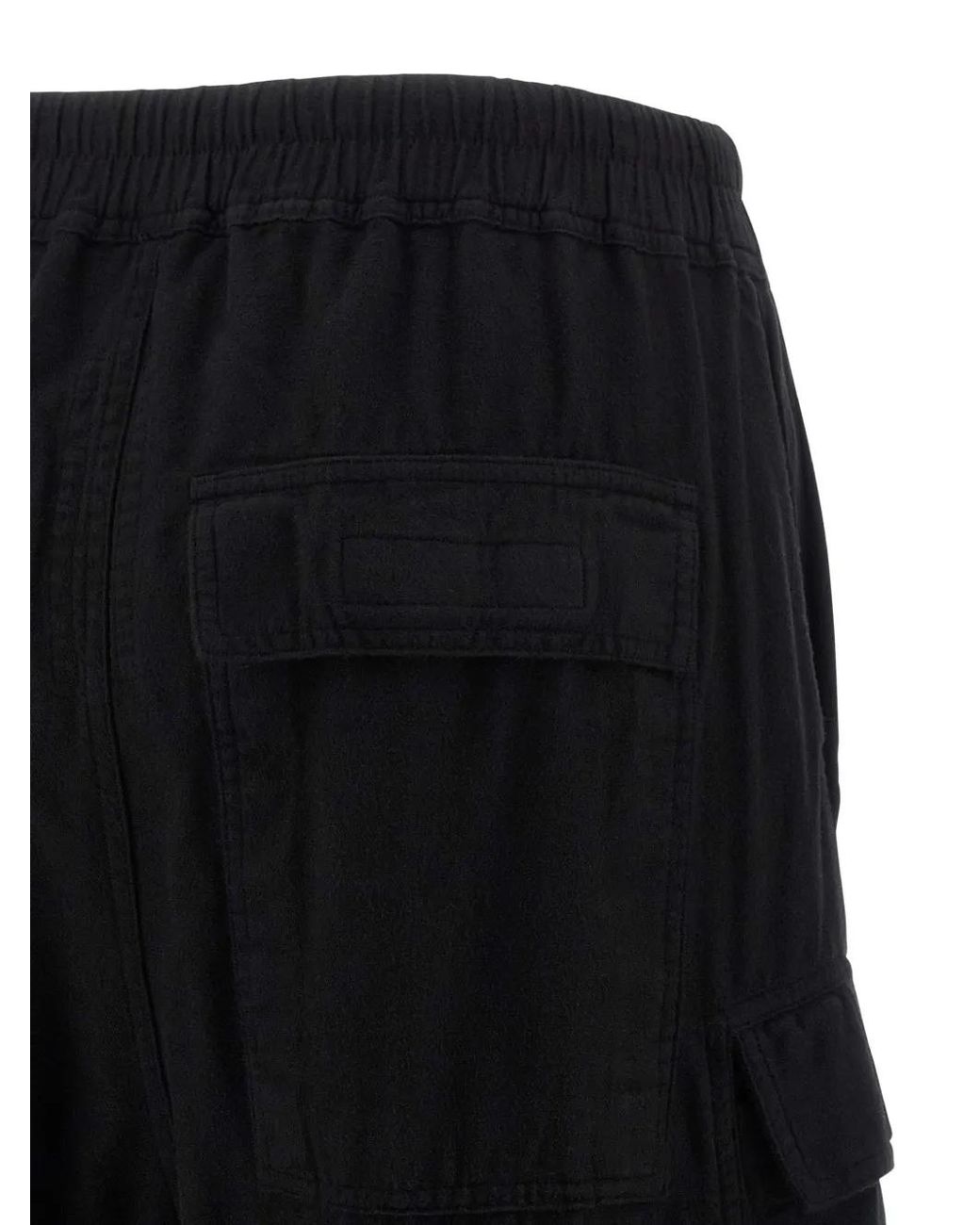 Rick Owens Black Multi-Pocket Cargo Pants