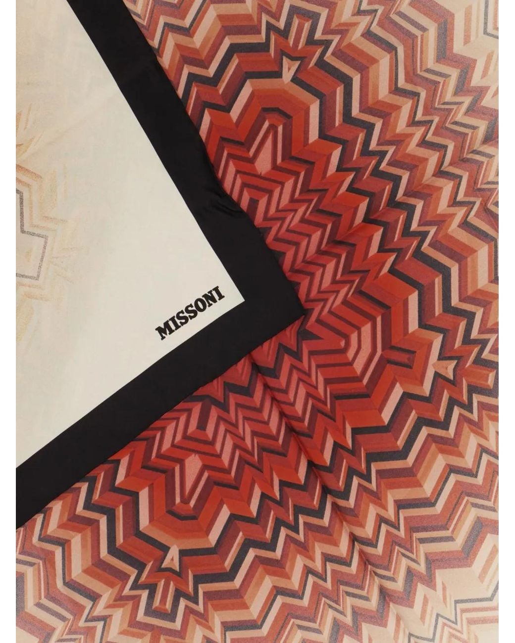 Missoni Brown Geometric Patterned Scarf