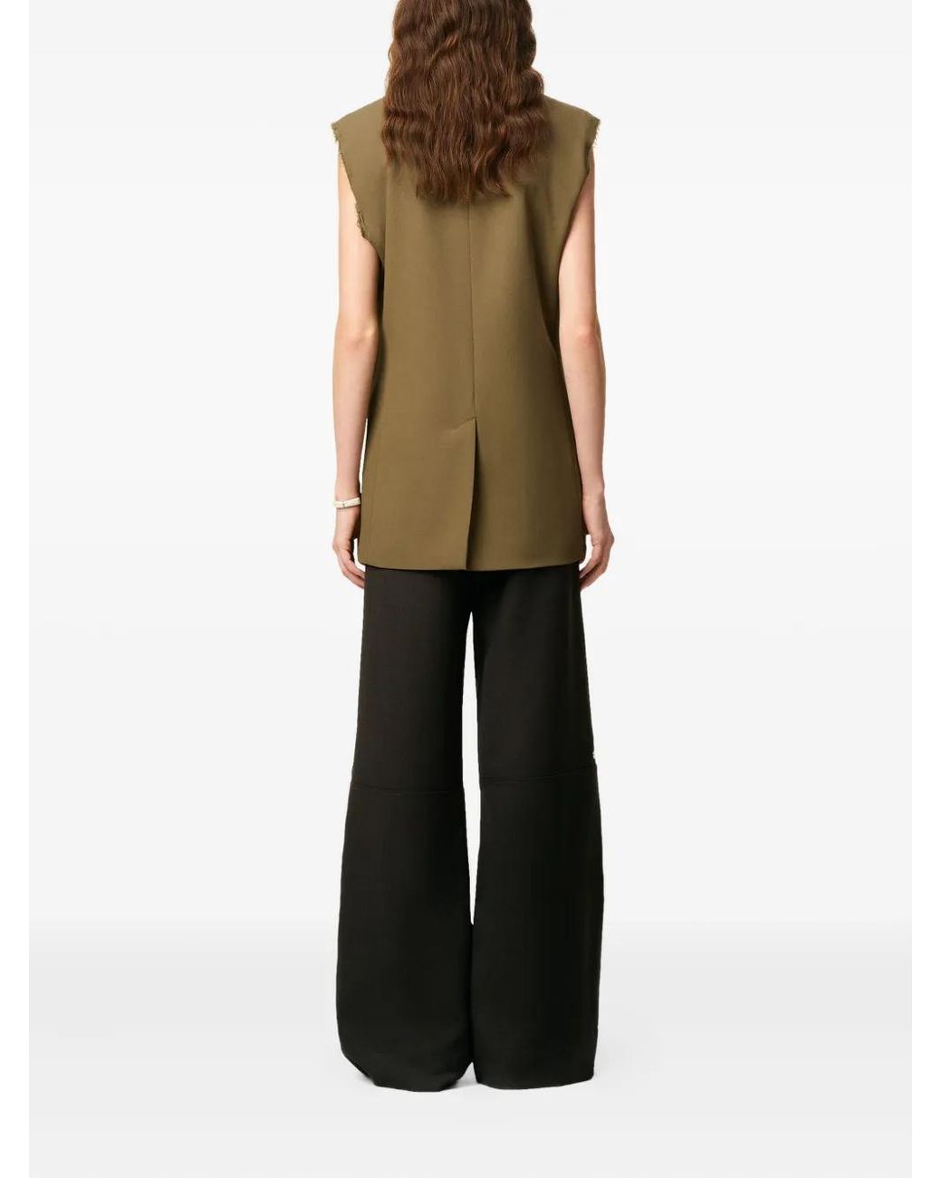 AMI Wollen Gilet in het Green