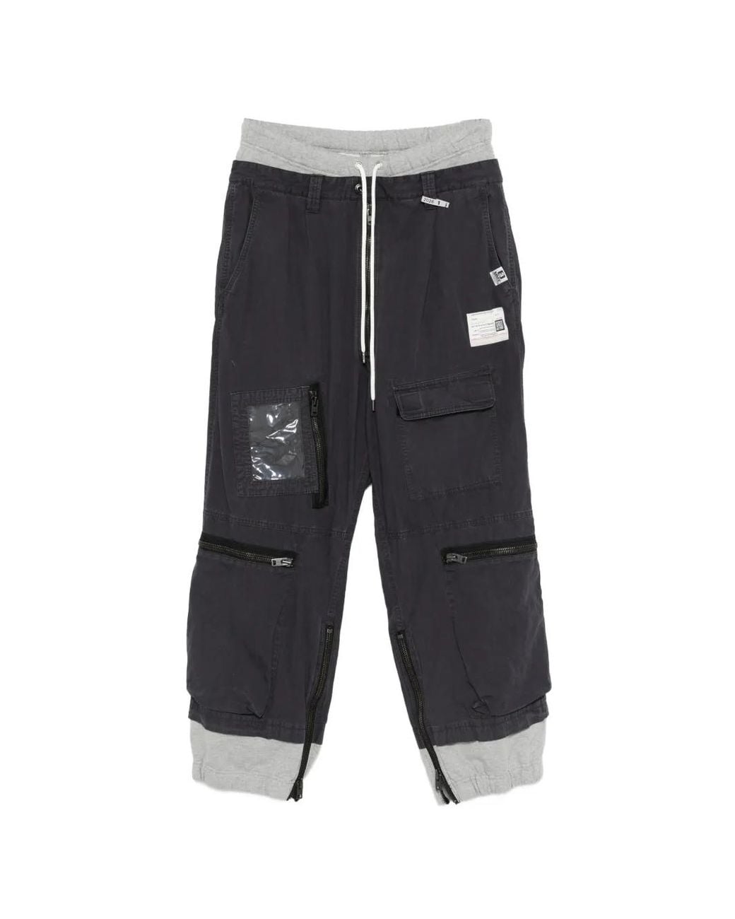 Maison Mihara Yasuhiro Gray Cotton Trousers for men