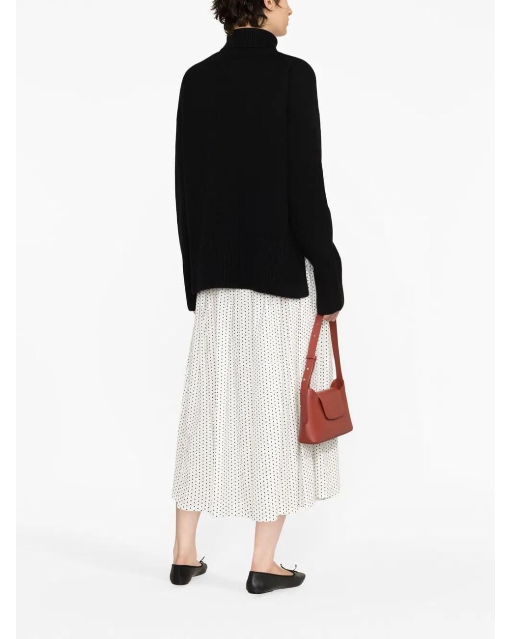 P.A.R.O.S.H. Black Wool High-Neck Jumper