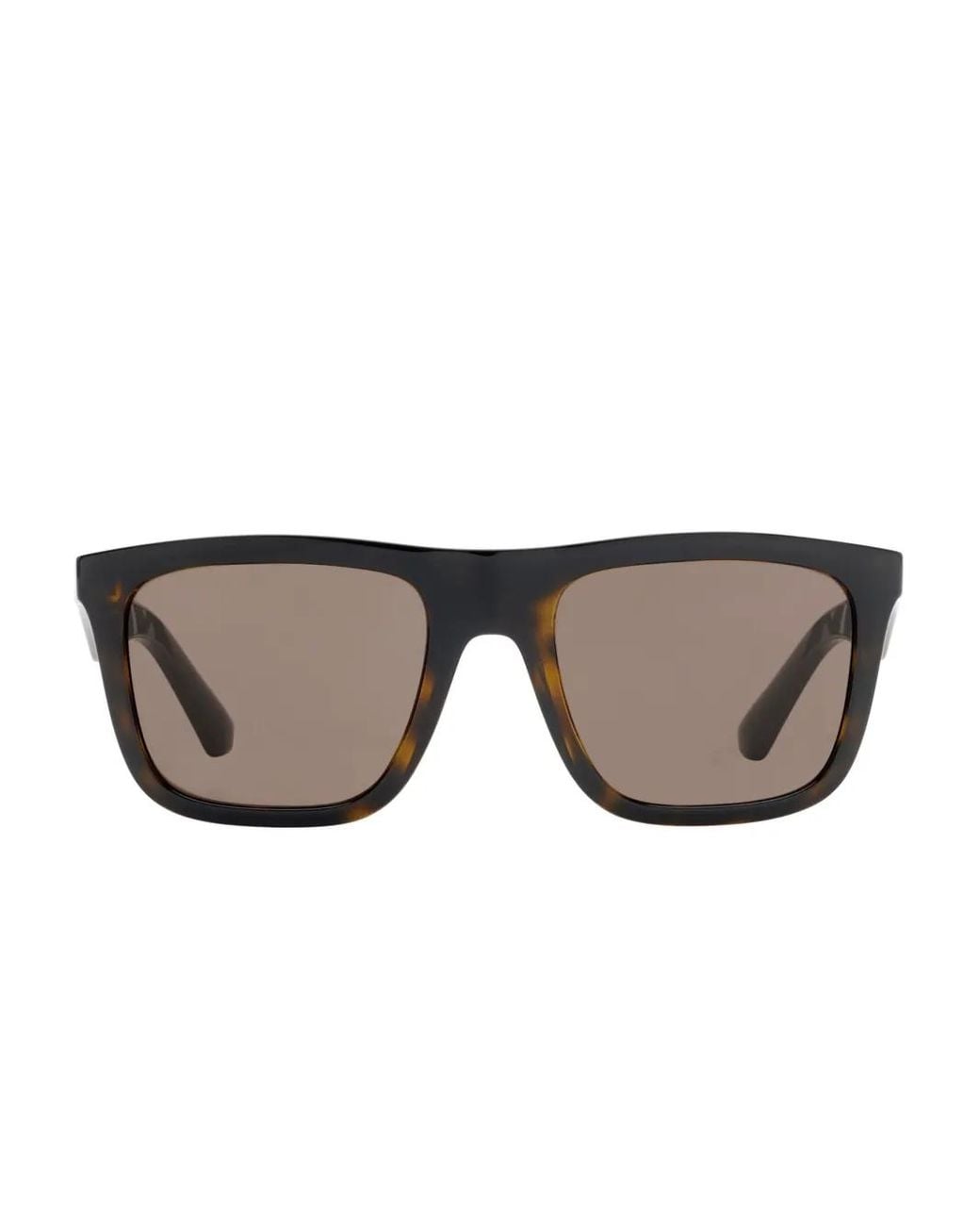 Burberry Brown Embossed Check Square Sunglasses for men