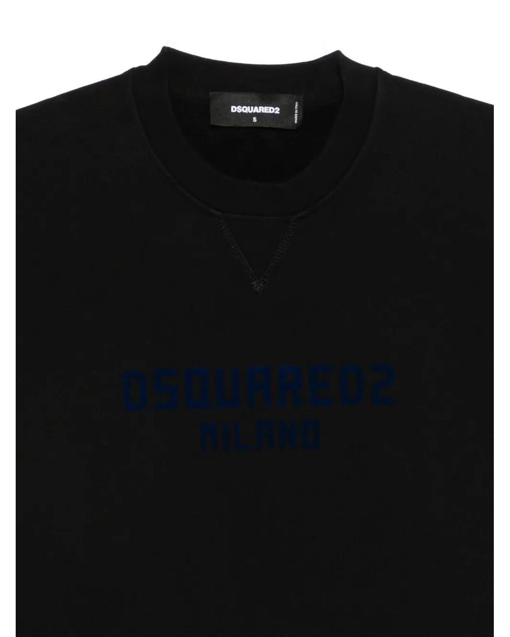 DSquared² Black Crew-Neck Sweatshirt