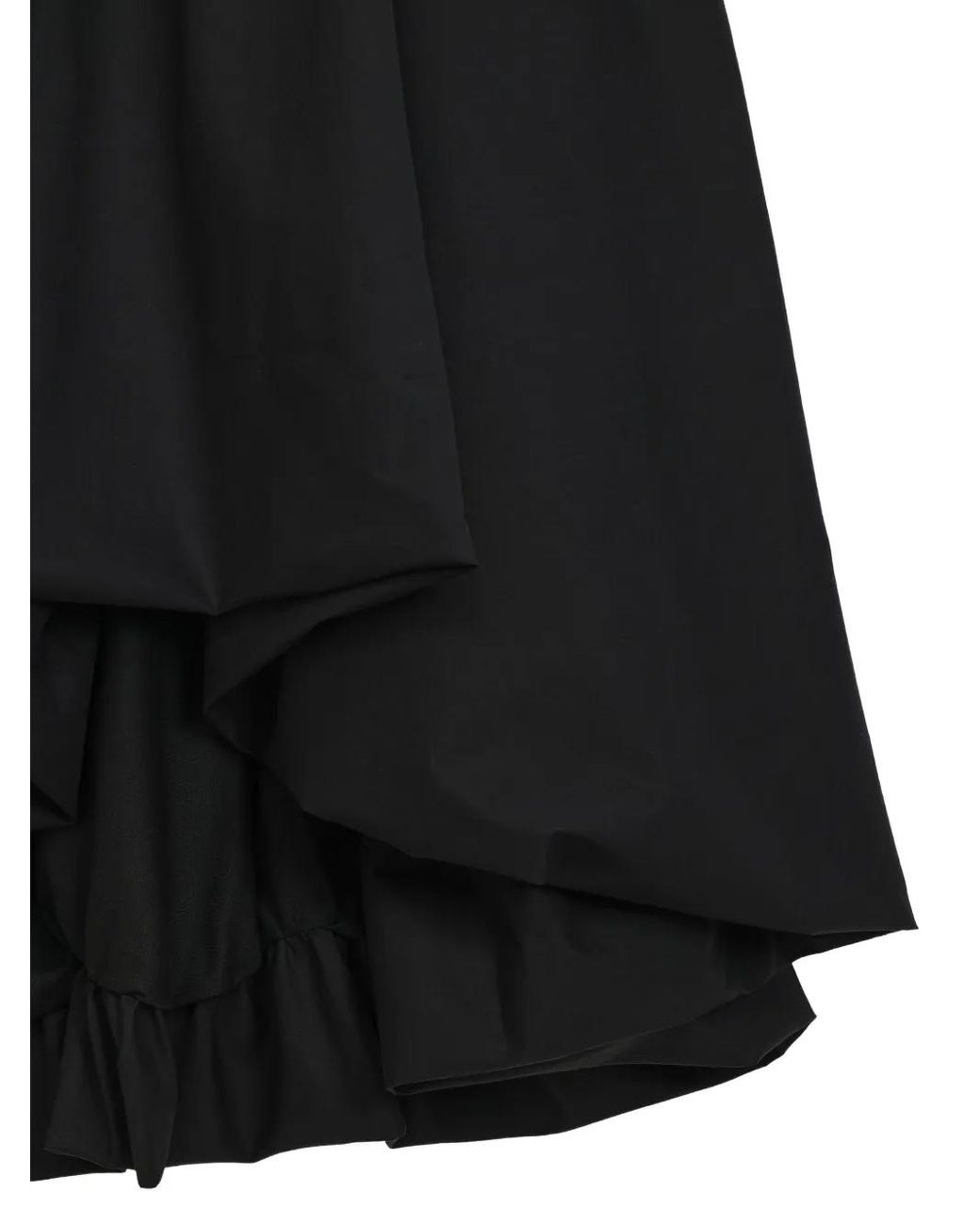 Moschino Asymmetric Midi Dress Black