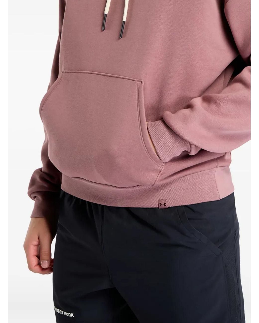 Under Armour Red Project Rock Icon Hoodie for men