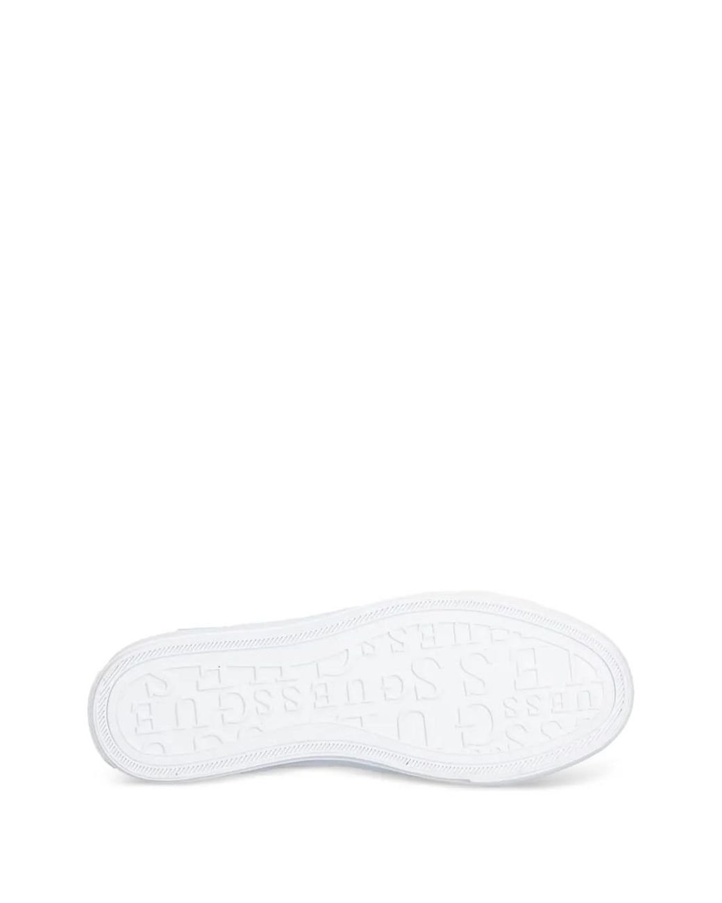 Guess White Jelexa Faux Leather Sneakers