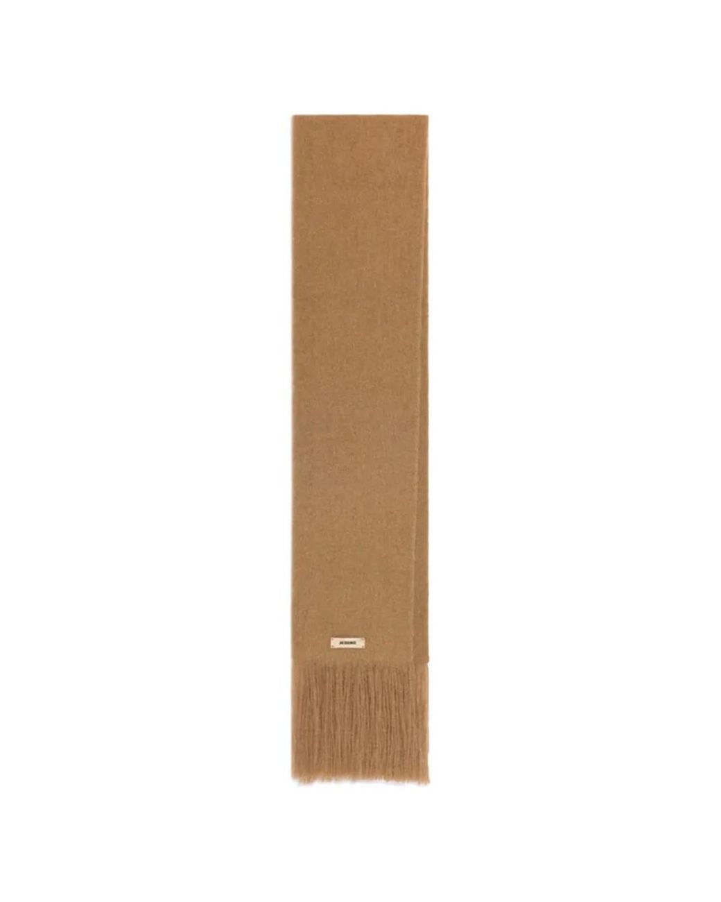 Jacquemus Natural The Nuvola Fringed Scarf