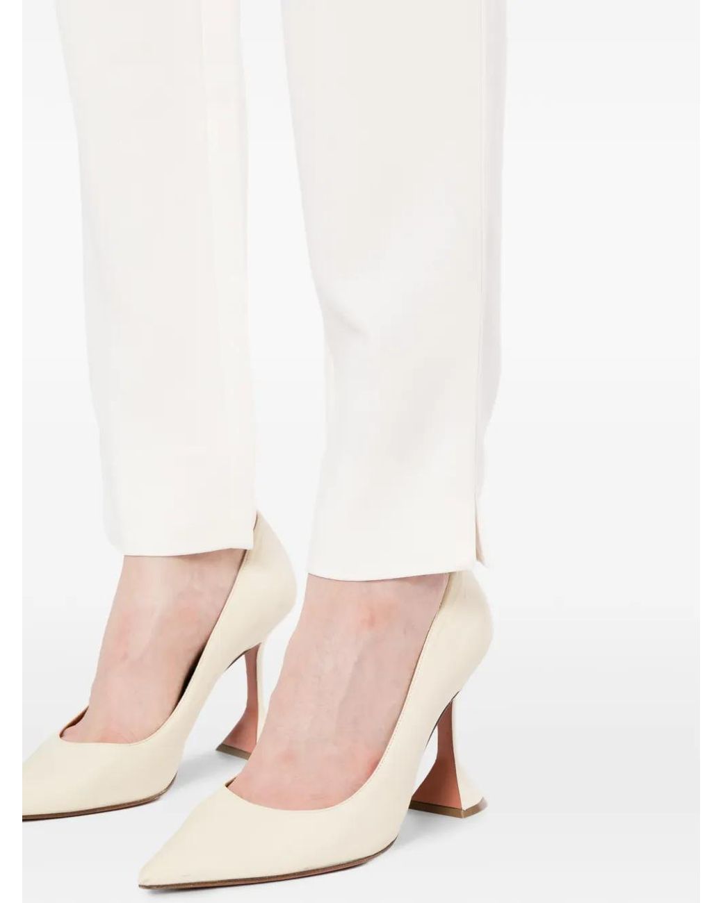 Antonio Berardi White Split-Cuff Trousers