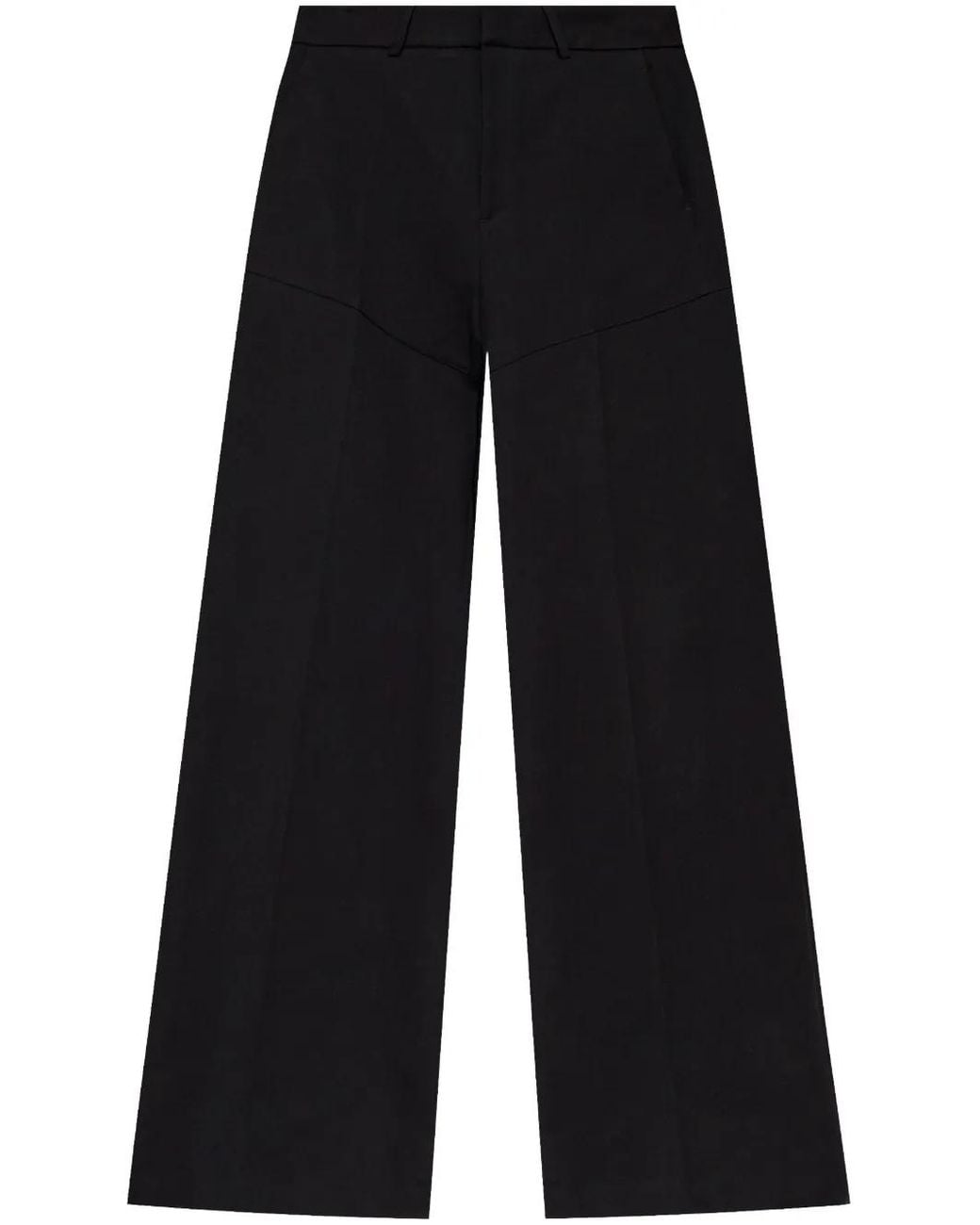 IRO Blue Wide-Leg Cotton Trousers
