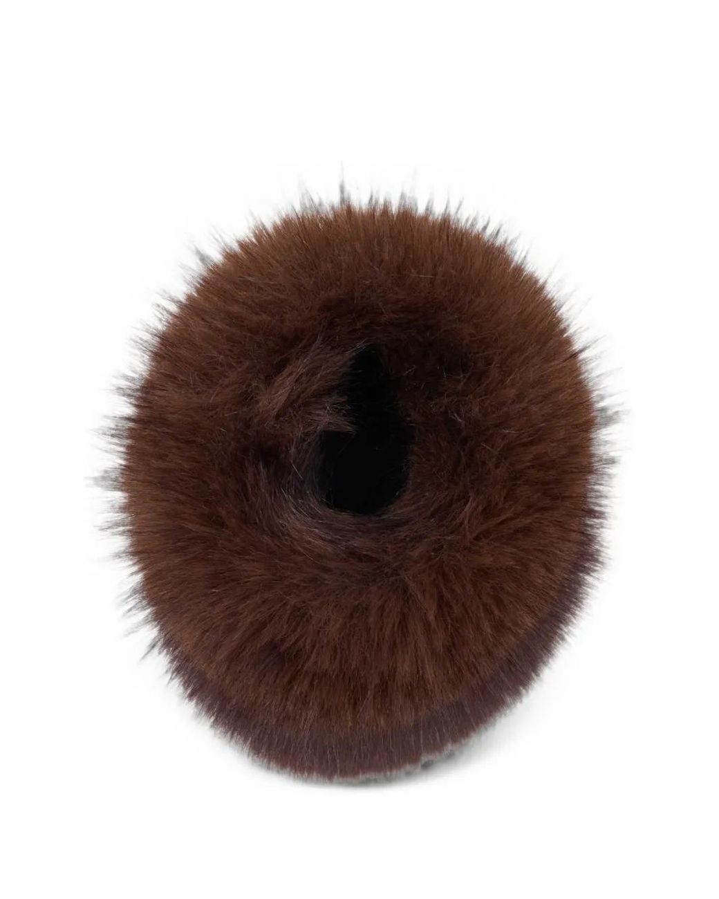 Maje Brown Faux-Fur Gloves