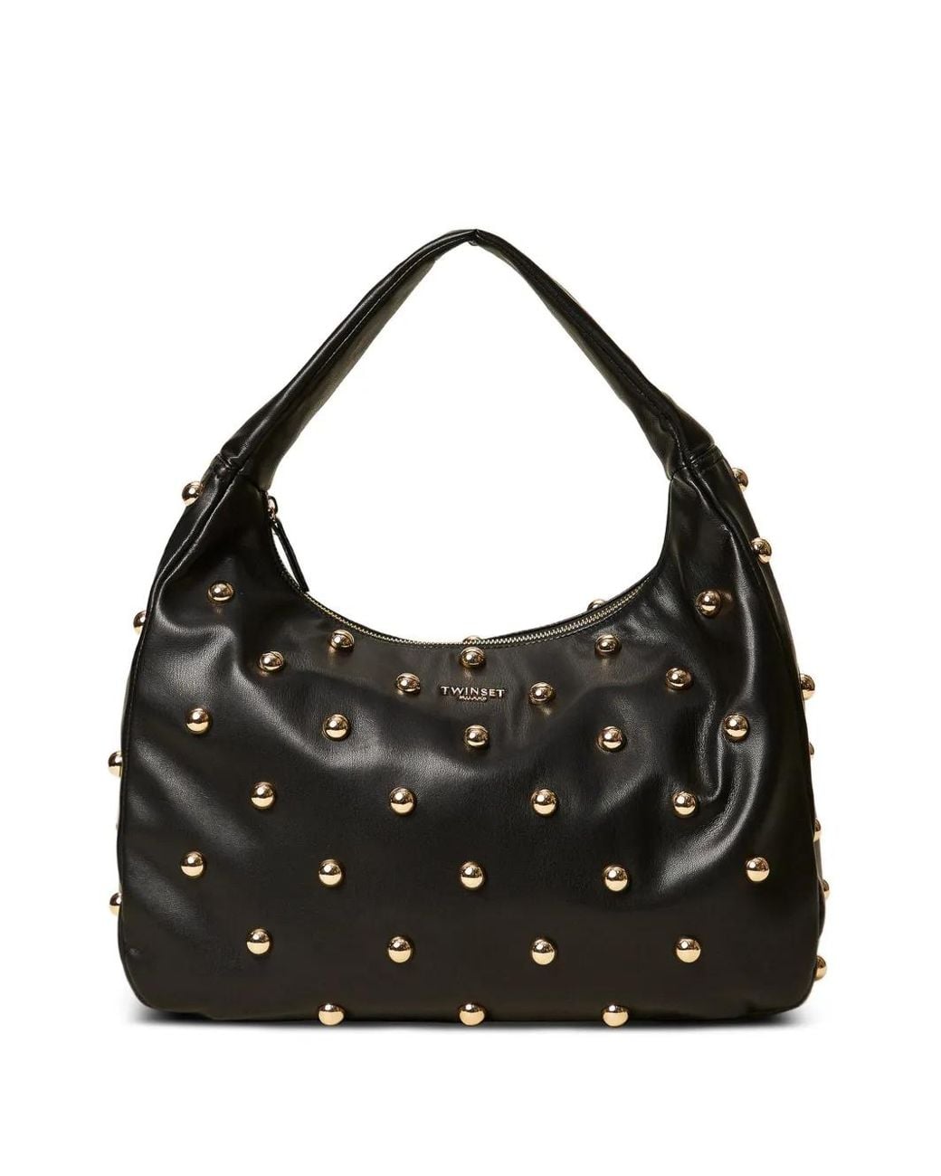Borsa Tote Con Borchie di Twinset in Black