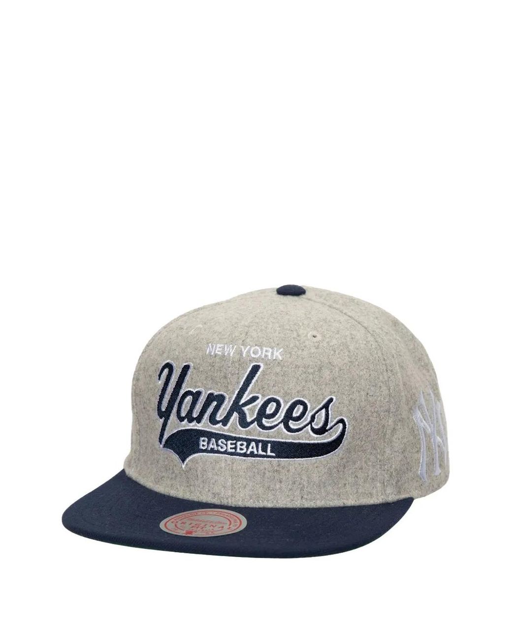 Mitchell & Ness Gray Yankees-Embroidered Baseball Cap for men