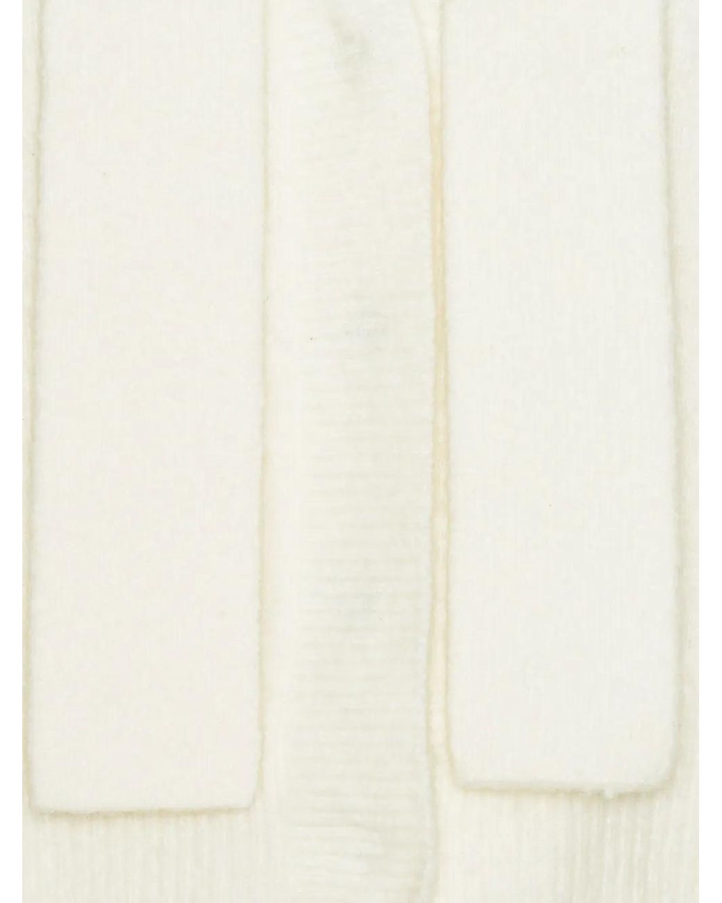 ROTATE BIRGER CHRISTENSEN White Cardigan Mit Schalkragen