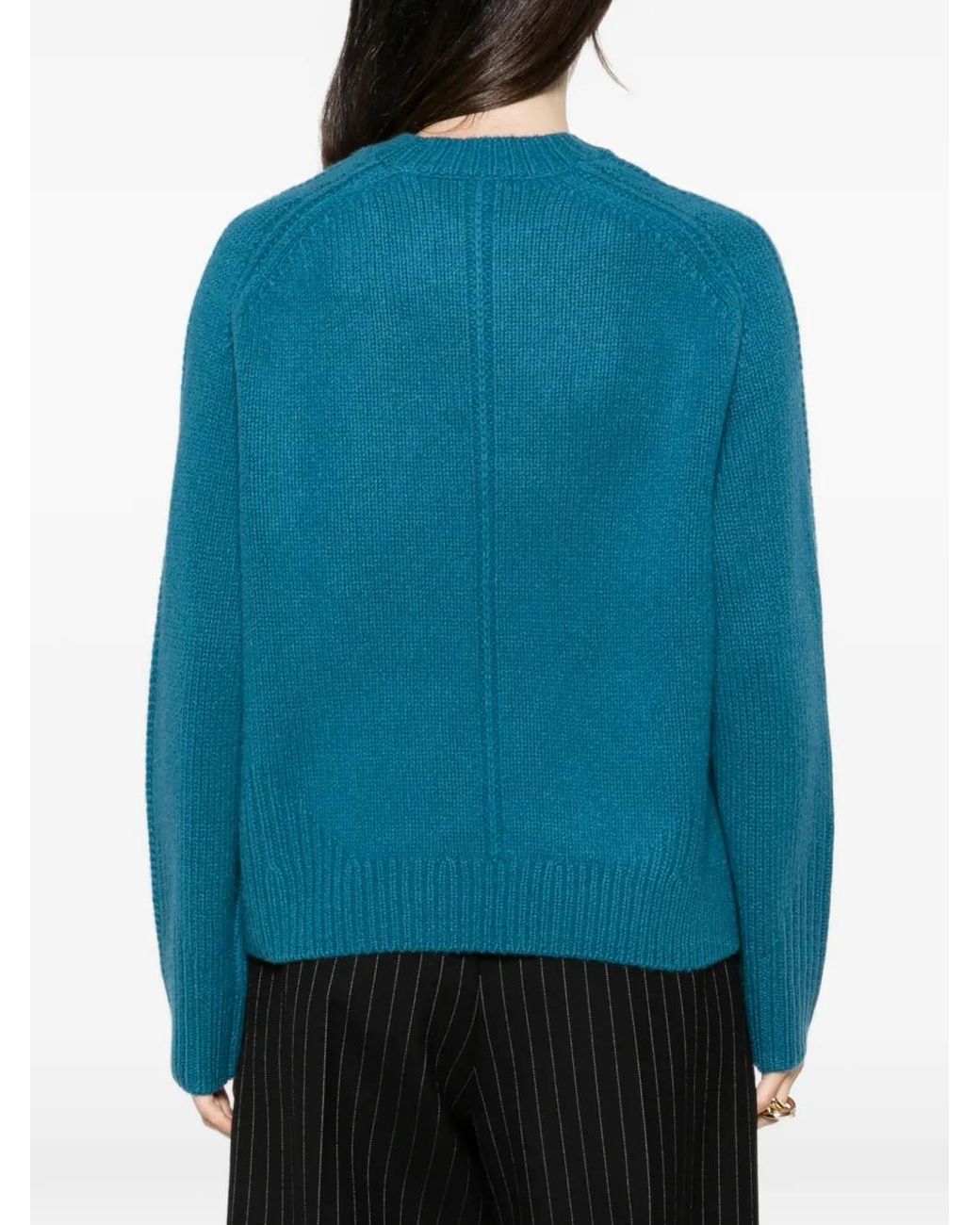 Joseph Blue Lofty Kaschmirpullover