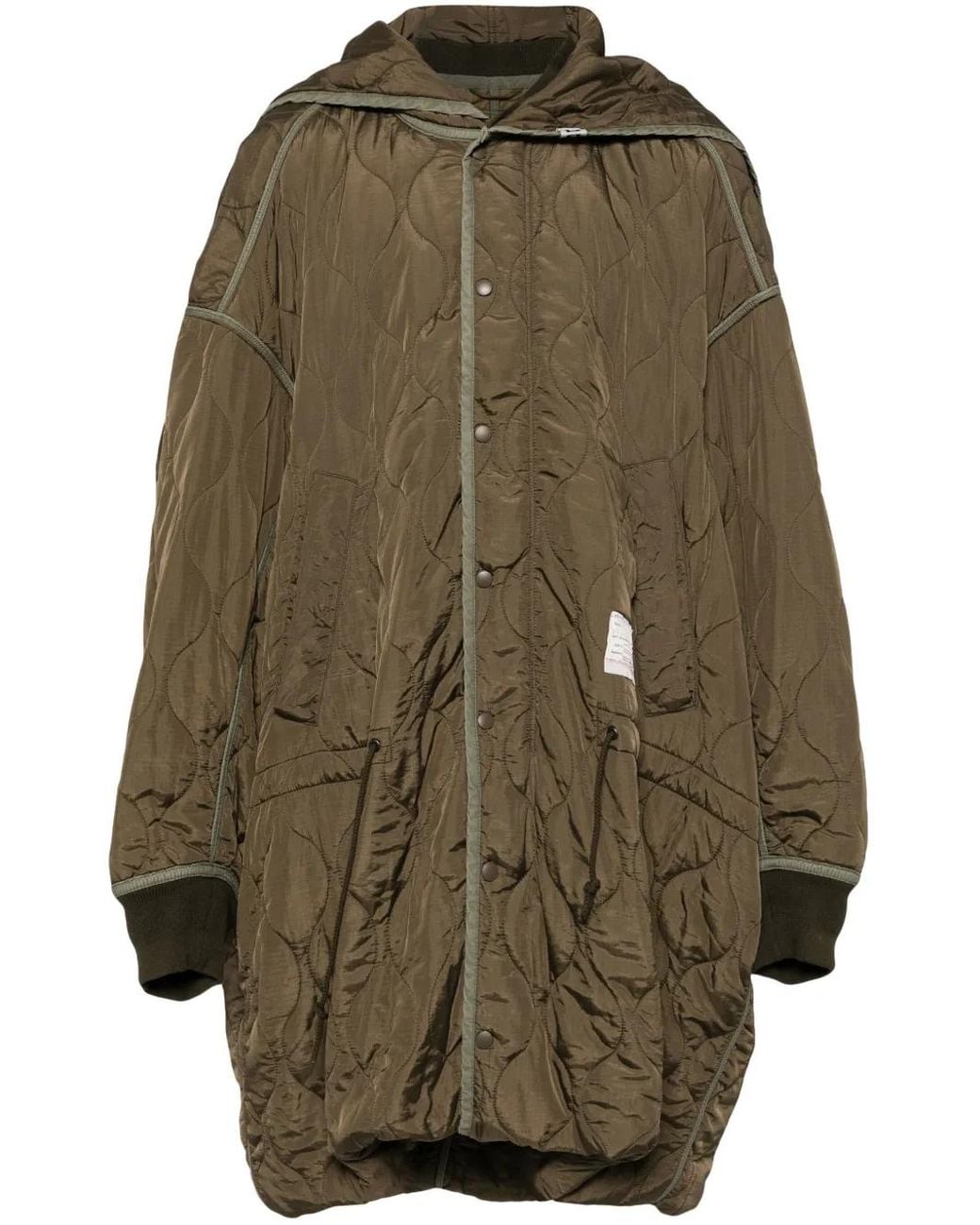 Maison Mihara Yasuhiro Green Oversized Military Coat for men