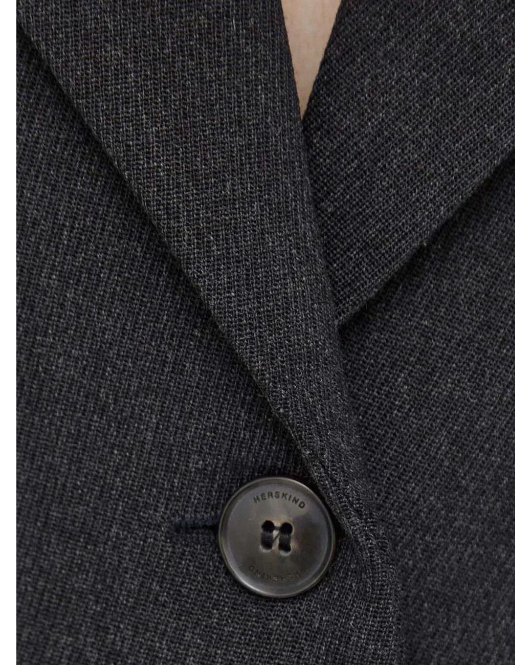 Herskind Blue Buttoned Bolero Top