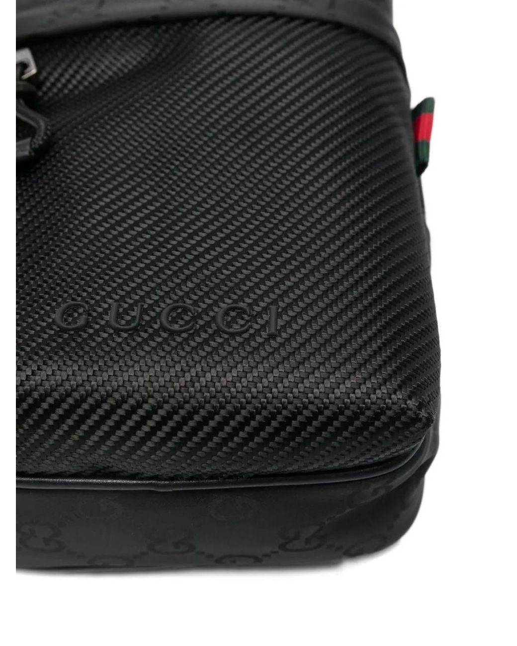 Gucci Black Mini Nexus Messenger Bag for men