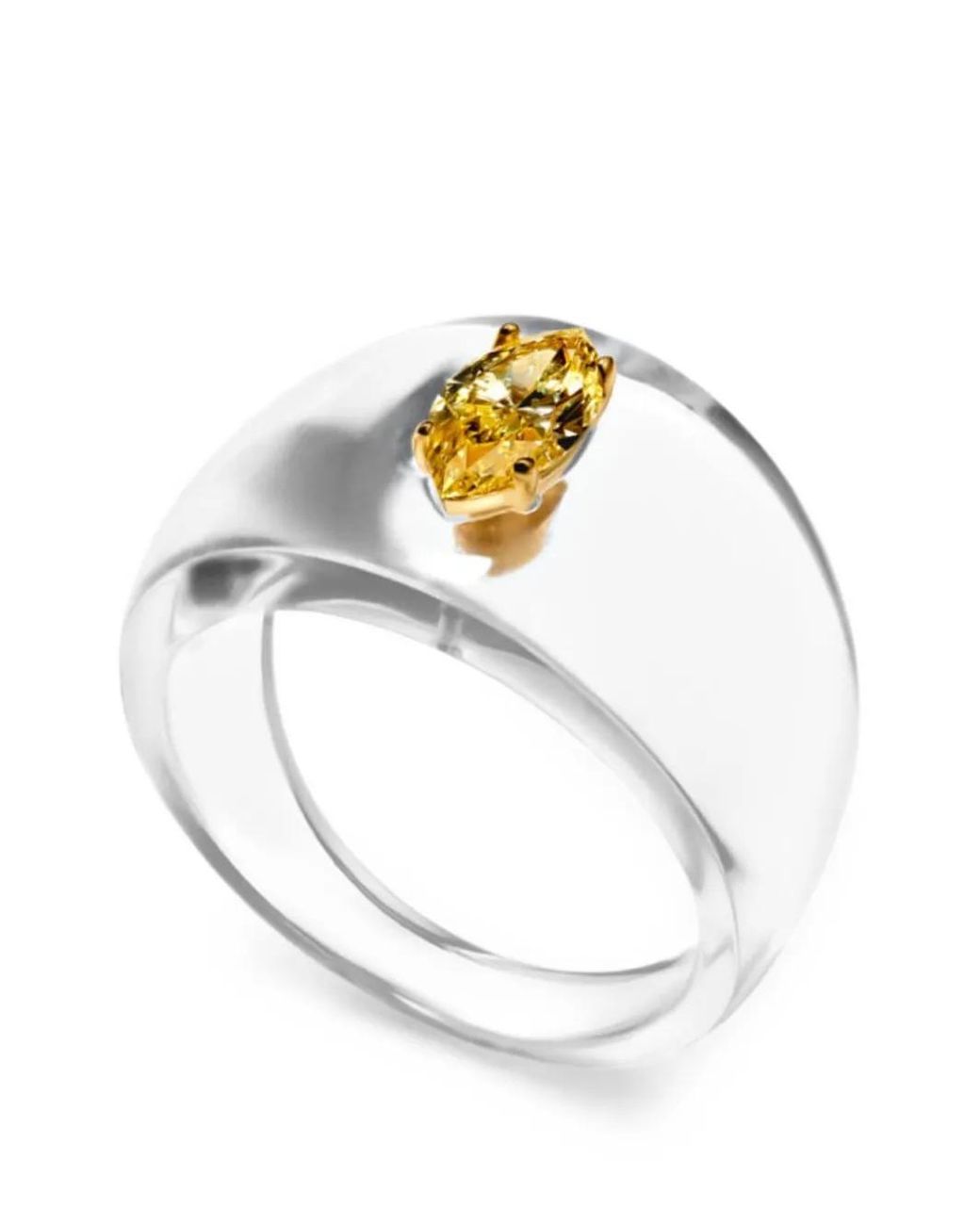 SOLO for Diamonds White Marquise-Cut Diamond Ring