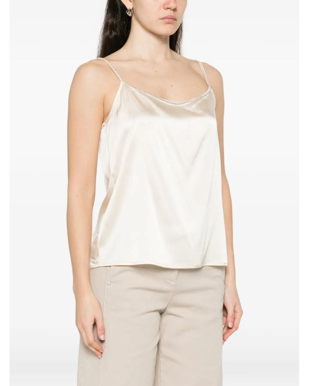 Panicale Natural Embellished Top