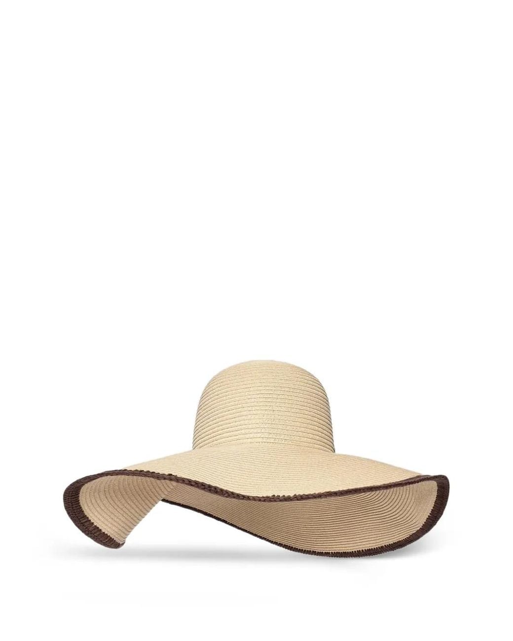 Manière De Voir White Sandrine Raffia Oversized Sun Hat