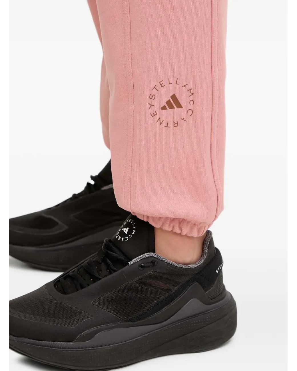 Adidas By Stella McCartney Red Logo-Print Track Pants