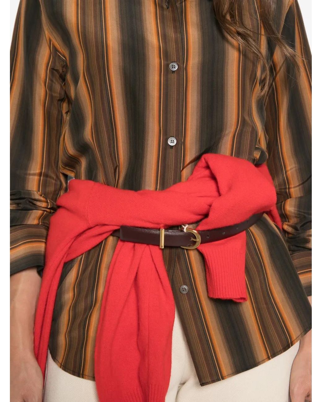 Marni Gestreept Blouse in het Brown