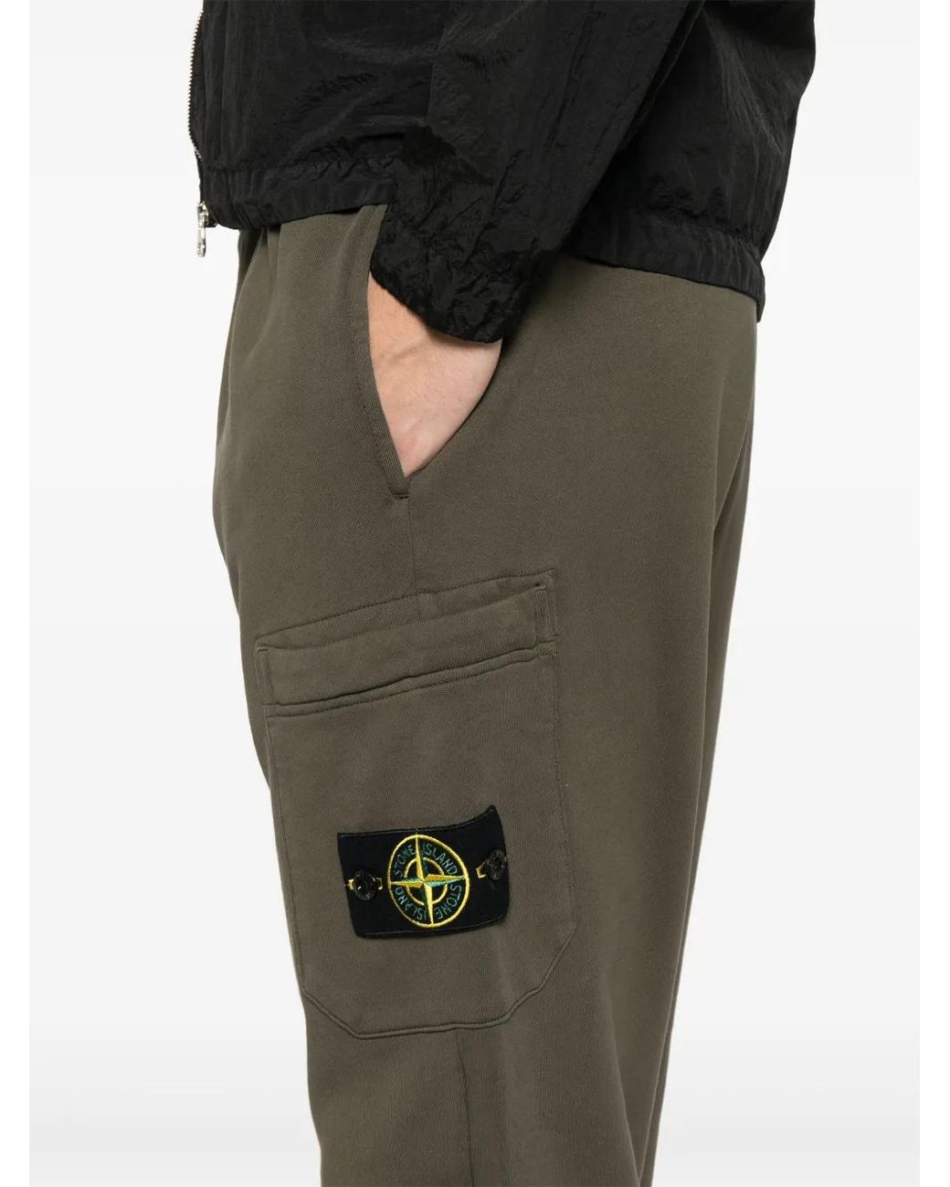 Stone Island Green Compass-Badge Track Pants for men