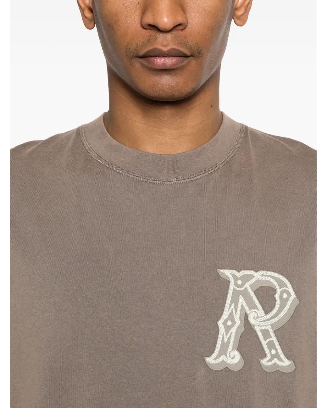 Represent Gray Western Initial T-Shirt for men