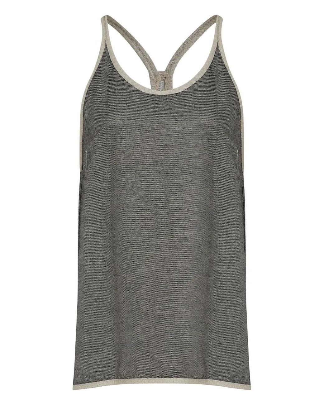 Osklen Gray Sleeveless Top