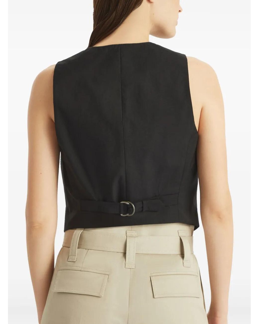 Brunello Cucinelli Black Cotton Vest