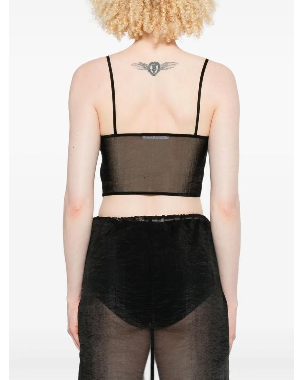 CECILIE BAHNSEN Black Anya Bustier Top
